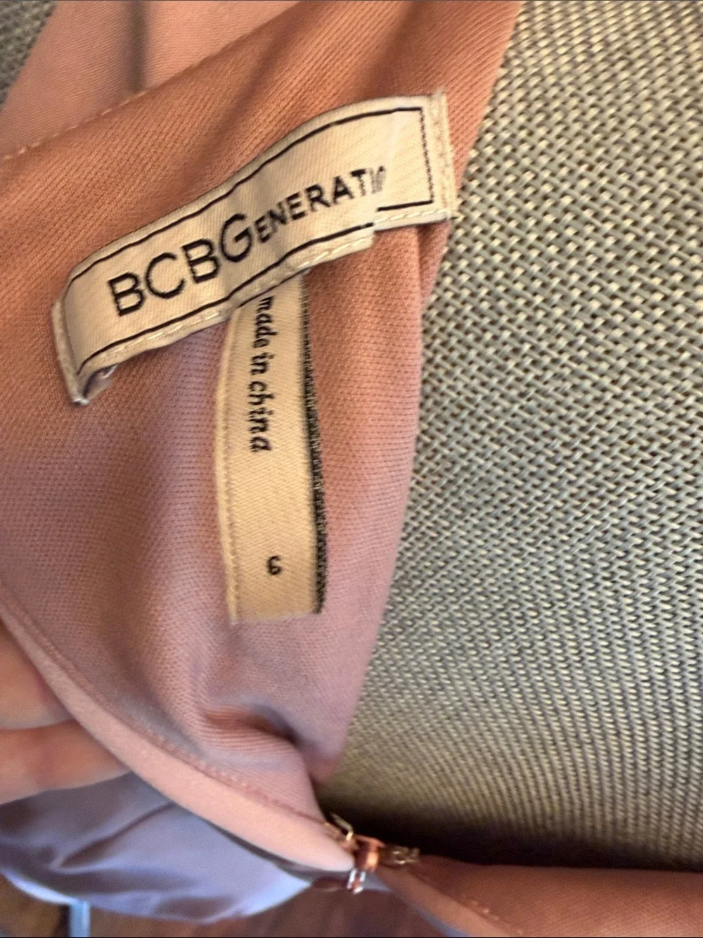 Like New BCBGeneration Dusty Rose Asymmetrical Sheath Dress sz 6